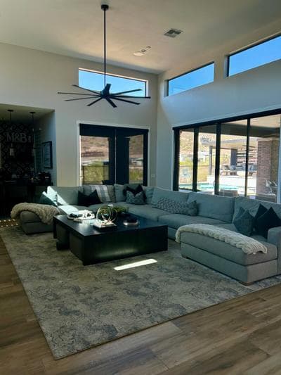 Clean living room